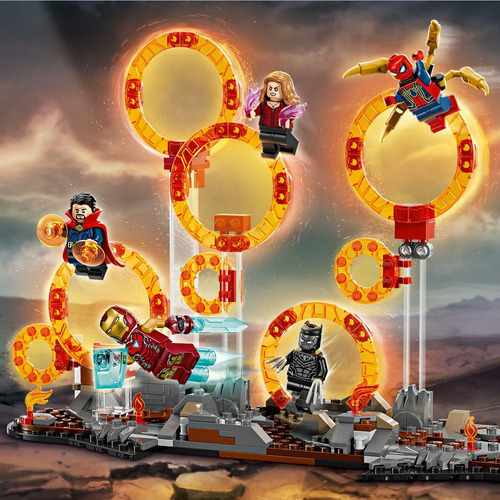 LEGO® | Marvel Batalla Final de Avengers: Endgame 76323; con 9 minifiguras, entre ellas Iron Man, Iron Spider y Pantera Negra, Regalo para Niños y Niñas 10+