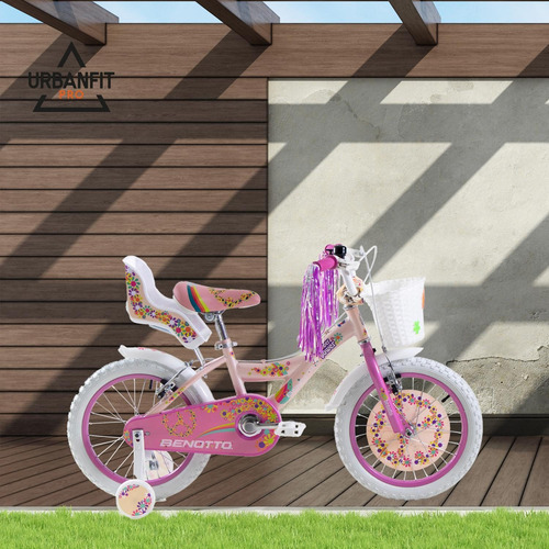 Imagen 5 de 9 de Bicicleta Cross Flower Power Benotto, Canasta Y Asiento