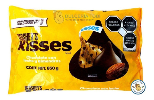 Chocolates Kisses De Hershey's Leche Y Almendras 850g. 1 Pz