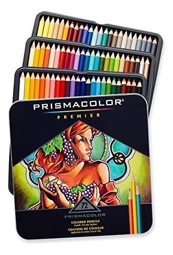 Prismacolor 3599tn Premier Colored Pencils, Soft Core, 72-co