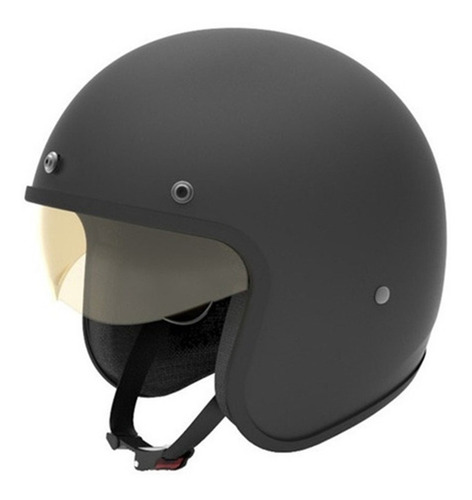 Imagen 3 de 6 de Casco Moto Abierto Hawk 721 Negro Mate Cuotas En Devotobikes
