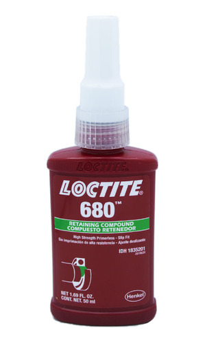 Compuesto Retenedor Alta Resistencia Loctite 680 50 Ml 