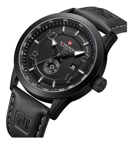 Reloj De Cuero Original Naviforce Sport Military Date Week