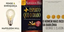 Comprar Kit 3 Livros Pense E Enriqueça + Mais Esperto Que O Diabo + O Homem Mais Rico Da Babilônia