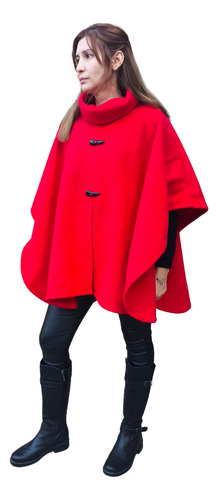 Poncho Polar Mujer Con Cuello Alto Calidad Premium