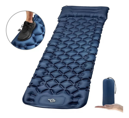 Colchoneta Acampar Inflable Ultraligera Portátil