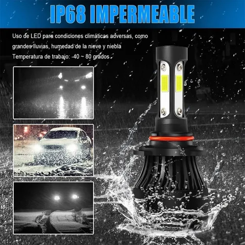 Para Dodge Kit Focos Led De 4 Lados Luz Alta/baja/niebla