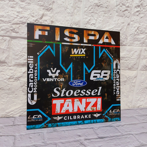Carteles Julian Santero Tc Turismo Carretera Ford 30x30 Cm
