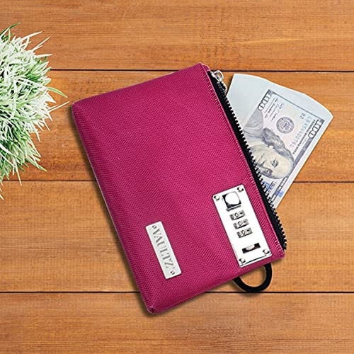 Bolsa De Dinero Vaultz Con Candado - 5 X 7 Pulgadas, Bolsa D