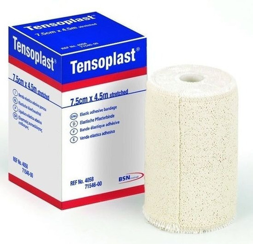 Bandagem adesiva elástica Bsn Tensoplast de 7,5 cm x 4,5 mts