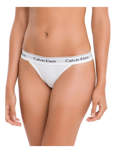 Imagem 1 de 3 de Calcinha Calvin Klein Underwear Monograma Tanga F3898p