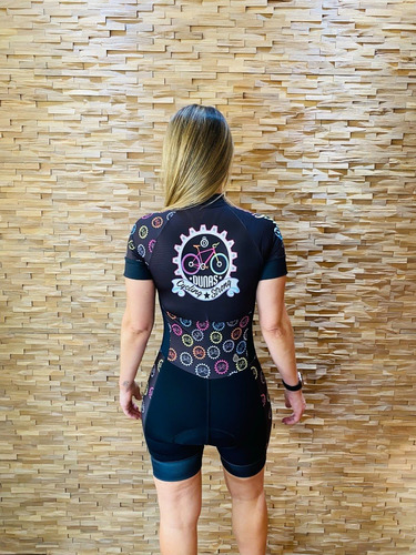Imagem 9 de 10 de Macaquinho Ciclismo Feminino Strong Manga Curta Original