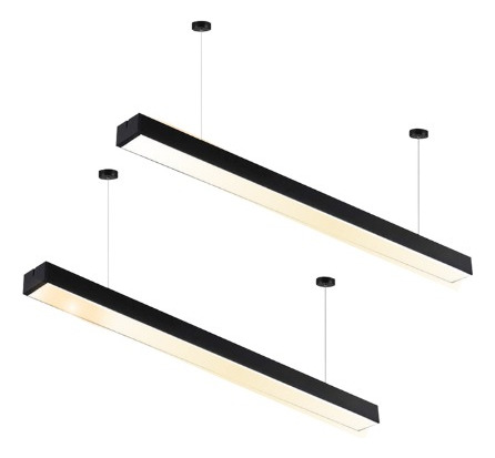 Lampara Colgante Led 36w  Luz Calida Minimalista Oficina X2