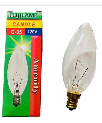 Bombillo Vela Incandescente E12 40w 110v X 10 Unds