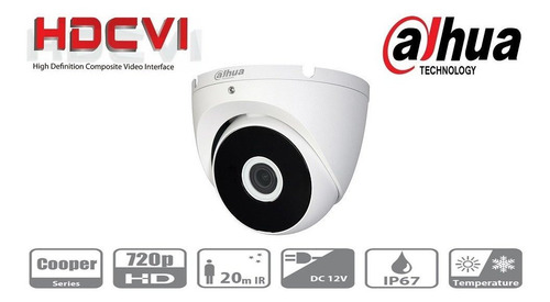 Camara Hdcvi Domo 720p Ir Vision Nocturna Dahua Metalica