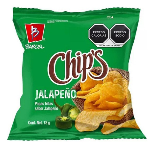 Chips Jalapeño 18gr - Barcel - Producto Mexicano