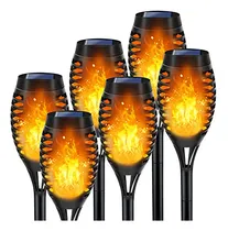 Comprar Luces Antorcha Solares Imita Llama X6 Unid.jardin, Patio Led
