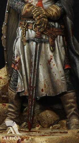 Sargento Templário Pintado Qualidade Museu