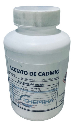 Acetato De Cadmio R. A. 100g Chemika