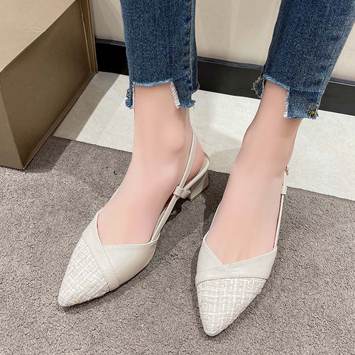 Zapatos Casuales De Punta Puntiaguda A La Moda Para Mujer, C