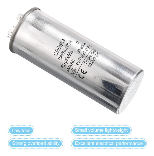 Condensador Cbb65 60uf, Condensador De Arranque De Motor Ac4