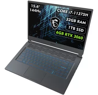 Msi Stealth 15m Core I7 11gen Gtx3060, 32gb, 1tb Ssd, 15.6p