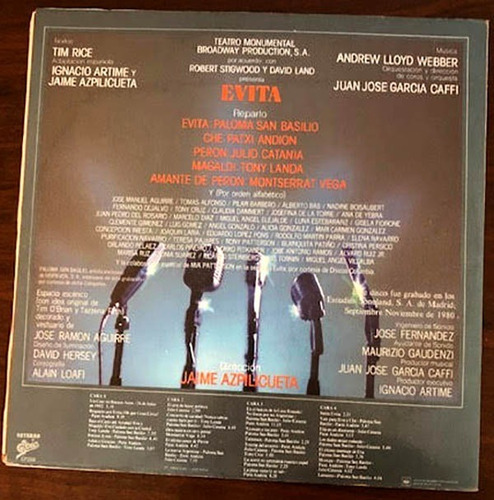 Vinilo Disco Evita -paloma San Basilio-andion-catania-landa (Usado)