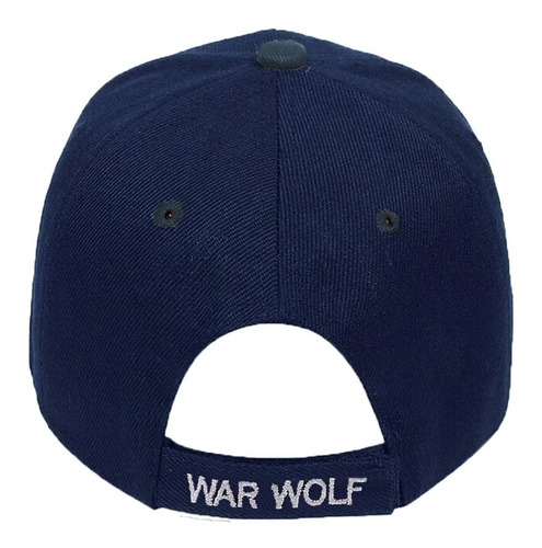 Imagen 2 de 4 de Gorra Táctica Bordado War Wolf Beisbolera Ajustable Unisex