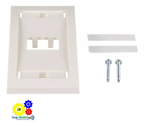 Faceplate 2 Puerto Panduit Tapa Para Caja Sobrepuesta Pannet