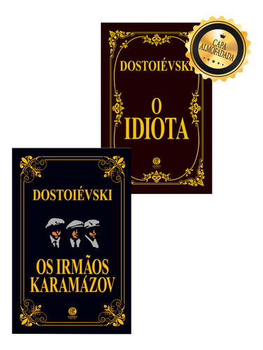 Kit com 2 Livros O Idiota e Irmãos Karamazov de Dostoiévski em Português 2024 Editora Garnier
