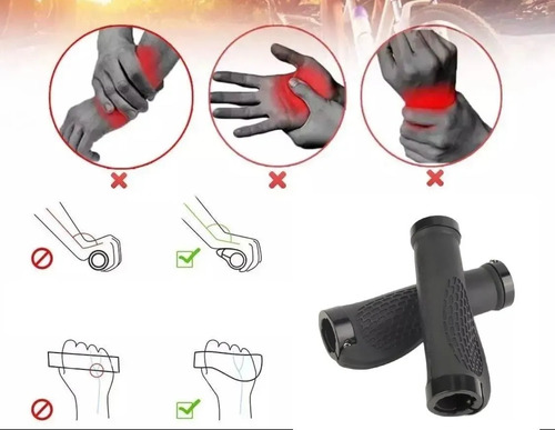Imagem 8 de 8 de Manopla Bike Mtb Anatomica Com Duas Travas Borracha Silicone