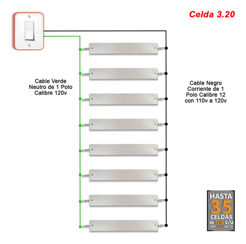 011ug1-100 100 Celda 3.20 Refacción Usos Generales 57w
