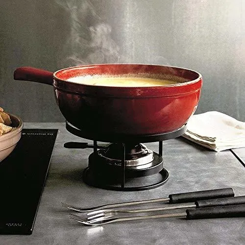 Olla De Fondue Emile Henry Con Tenedores | Borgoña