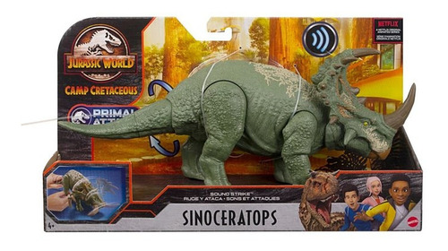 Boneco Dinossauro Sinoceratops C/ Som Jurassic World Mattel