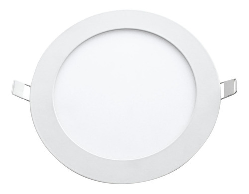 Plafon Embutido Led 18w Redondo Panel Luz Fria/calida