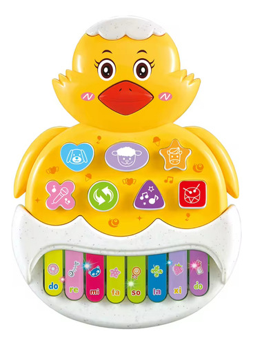 Teclado Musical Infantil Interativo Com Som E Luzes