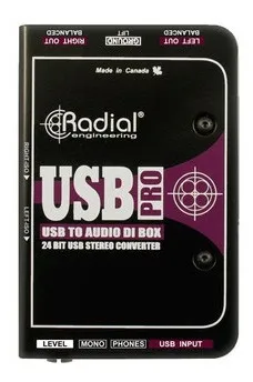 Caja Directa Radial Engineering Usb Pro Direct Box 