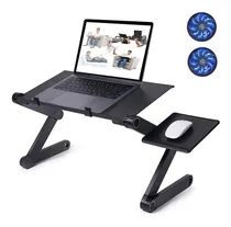 Comprar Mesa Laptop Soporte Ventilador Notebook Macbook Fan Coolers Color Negro - 262160