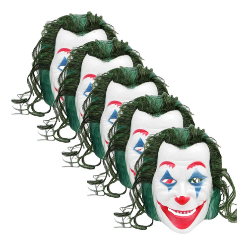 Día De Brujas Máscara Joker, Mxjkm-005, 5 Pzas. 26x20x8 Cm