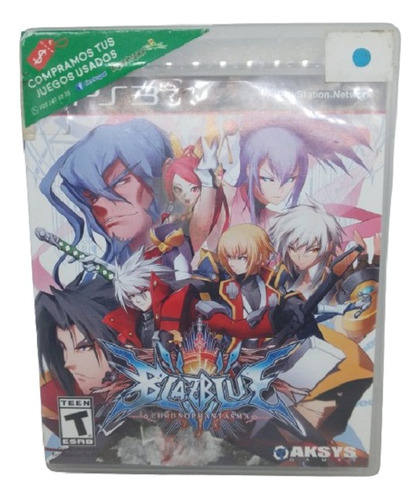 Blazblue Chrono Phantasma Ps3 Semiunuevo (Usado)