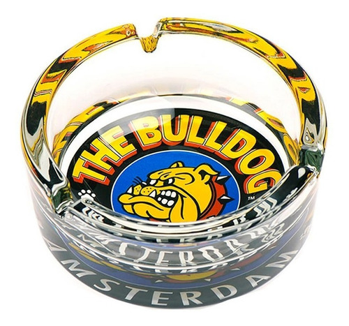 Imagen 1 de 2 de Cenicero The Bulldog Amsterdam De Vidrio Color 100mm Cajita