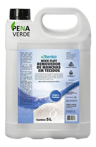 Removedor De Manchas Em Tecidos Nixx Flot 5l Renko Flotação