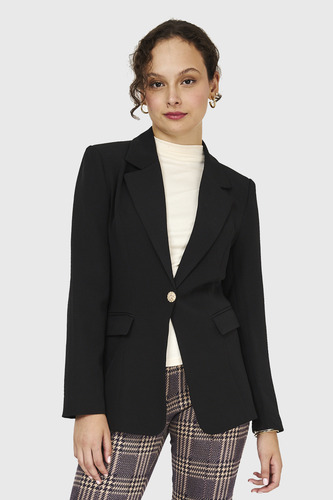 Blazer Un Botón Negro Nicopoly