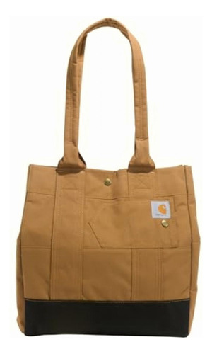 Carhartt Vertical, Bolsa De Mano Duradera Con Cierre A Color Carhartt Brown