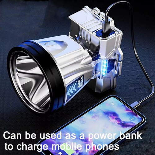 Lámpara Minera Recargable Con Cabezal De Luz Potente Tik Tok