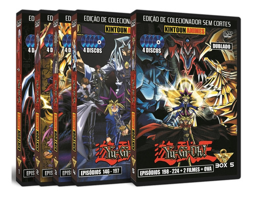 Imagem 1 de 8 de Yu-gi-oh! Série Completa E Dublada Em Dvd + 2 Filmes + Ova