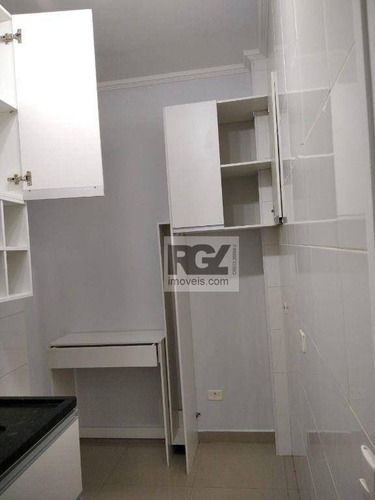 Imagem 2 de 25 de Kitnet Com 1 Dormitório À Venda, 25 M² Por R$ 210.000,00 - José Menino - Santos/sp - Kn0137