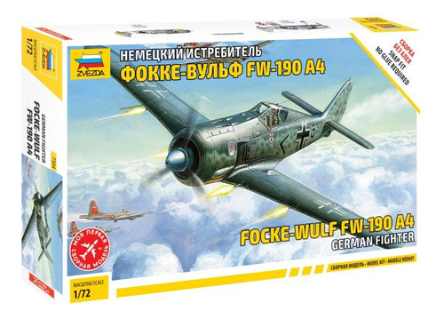 Avión Caza Alemán Focke-wulf Fw-190 A4 - Zvezda - 7304