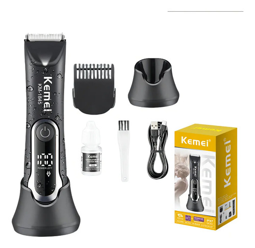 Máquina Kemei KM-1845 Sem Fio Recarregável