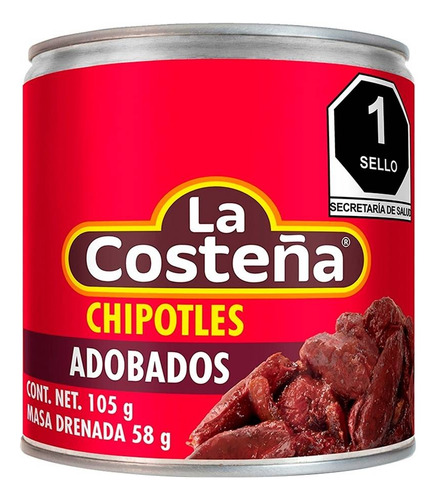22 Pza Chiles Chipotles La Costeña En Adobo 105 G